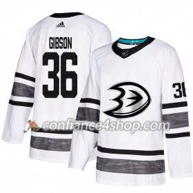 Adidas Maillot de Hockey Anaheim Ducks John Gibson 36 2019 All-Star Blanc Authentic - Homme
